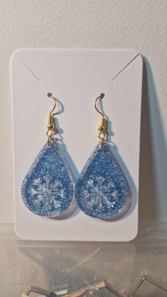 Boucle d'oreille flocon