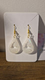 Boucle d'oreille cerf relief