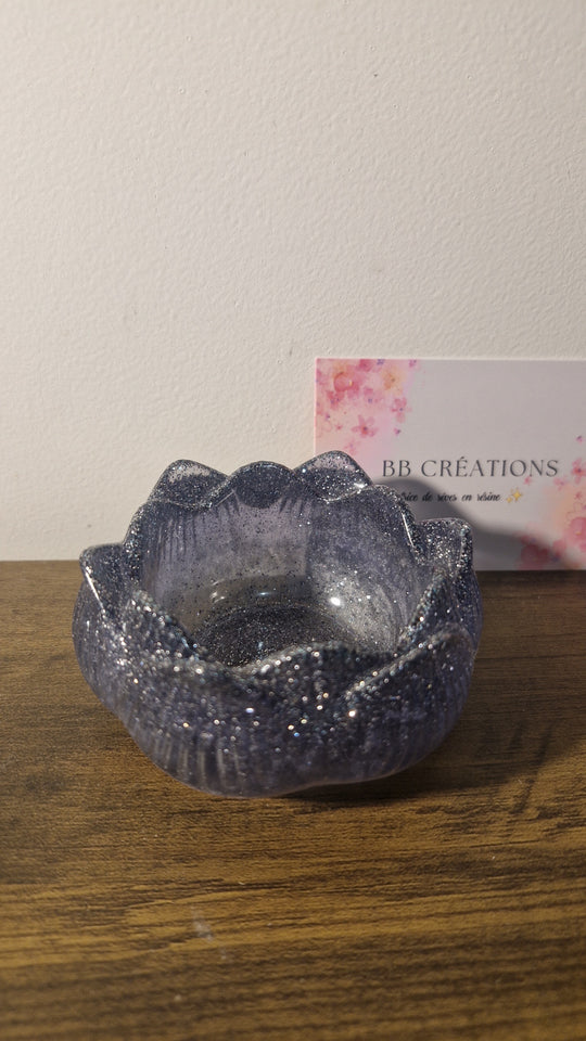 Porte bougie fleur