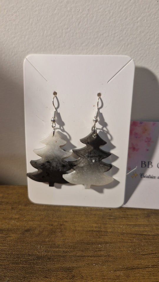 Boucle d'oreille sapin