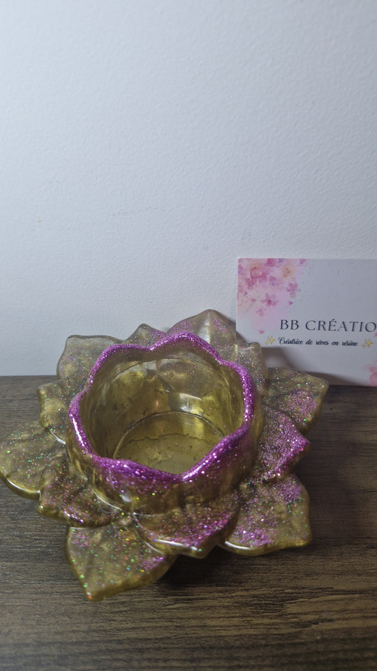 Porte bougie fleur lotus