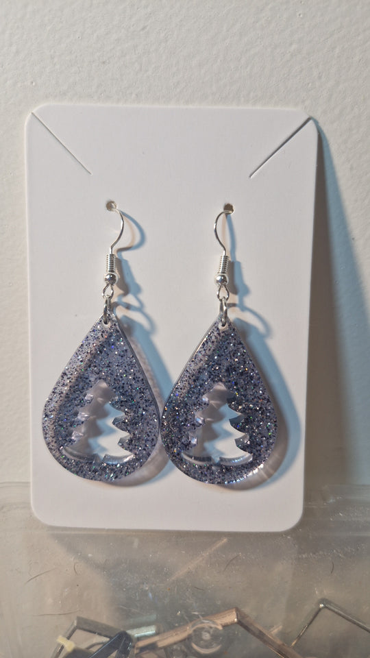 Boucle d'oreille sapin