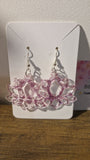 Boucle d'oreille fleur lotus