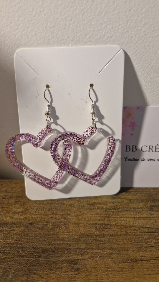 Boucle d'oreille coeur