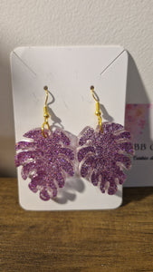 Boucle d'oreille feuille